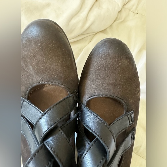 Earth Amber Soft Buck Womens Brown Leather Ankle bootie size 5 - Picture 9 of 10